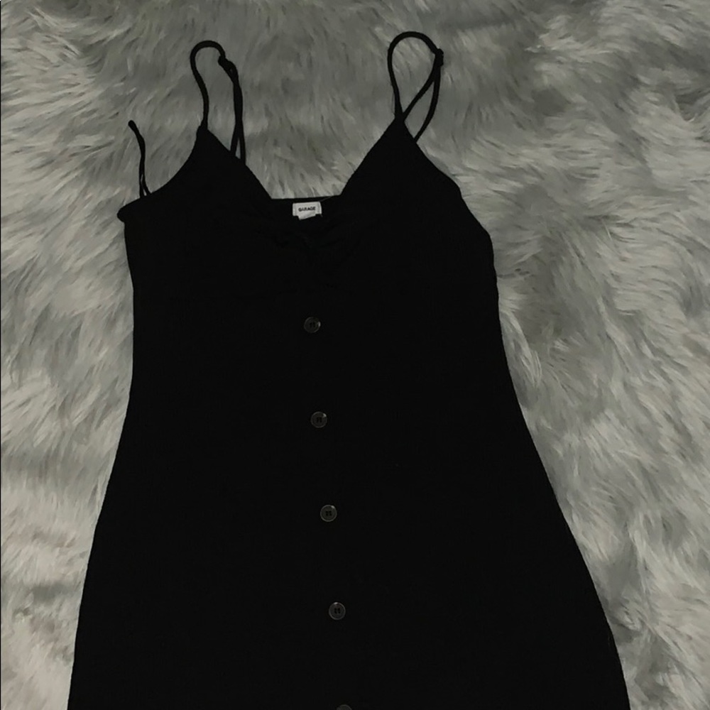 Black spaghetti strap dress